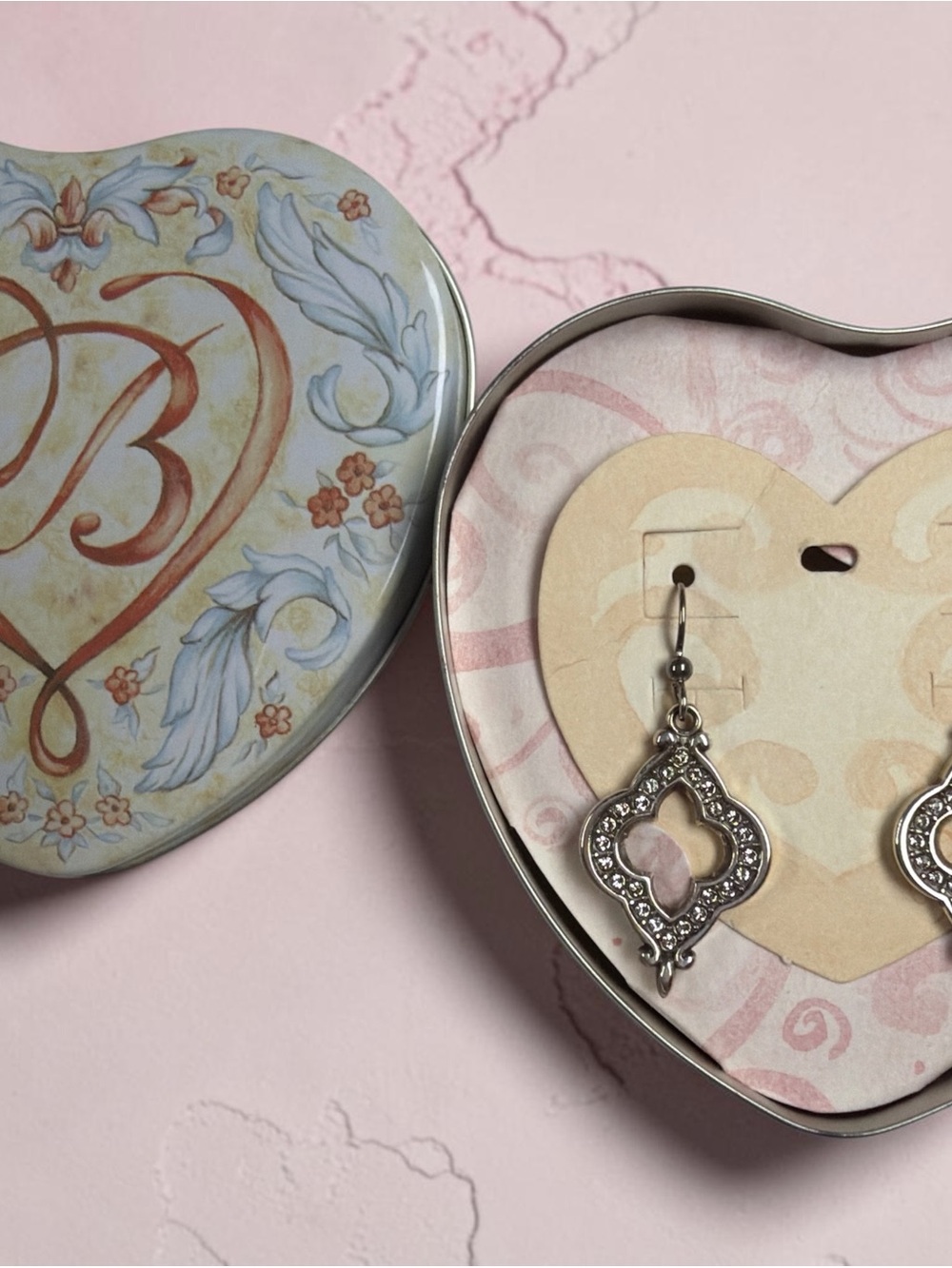 Brighton Silver-Tone Morena retired Arabesque earrings